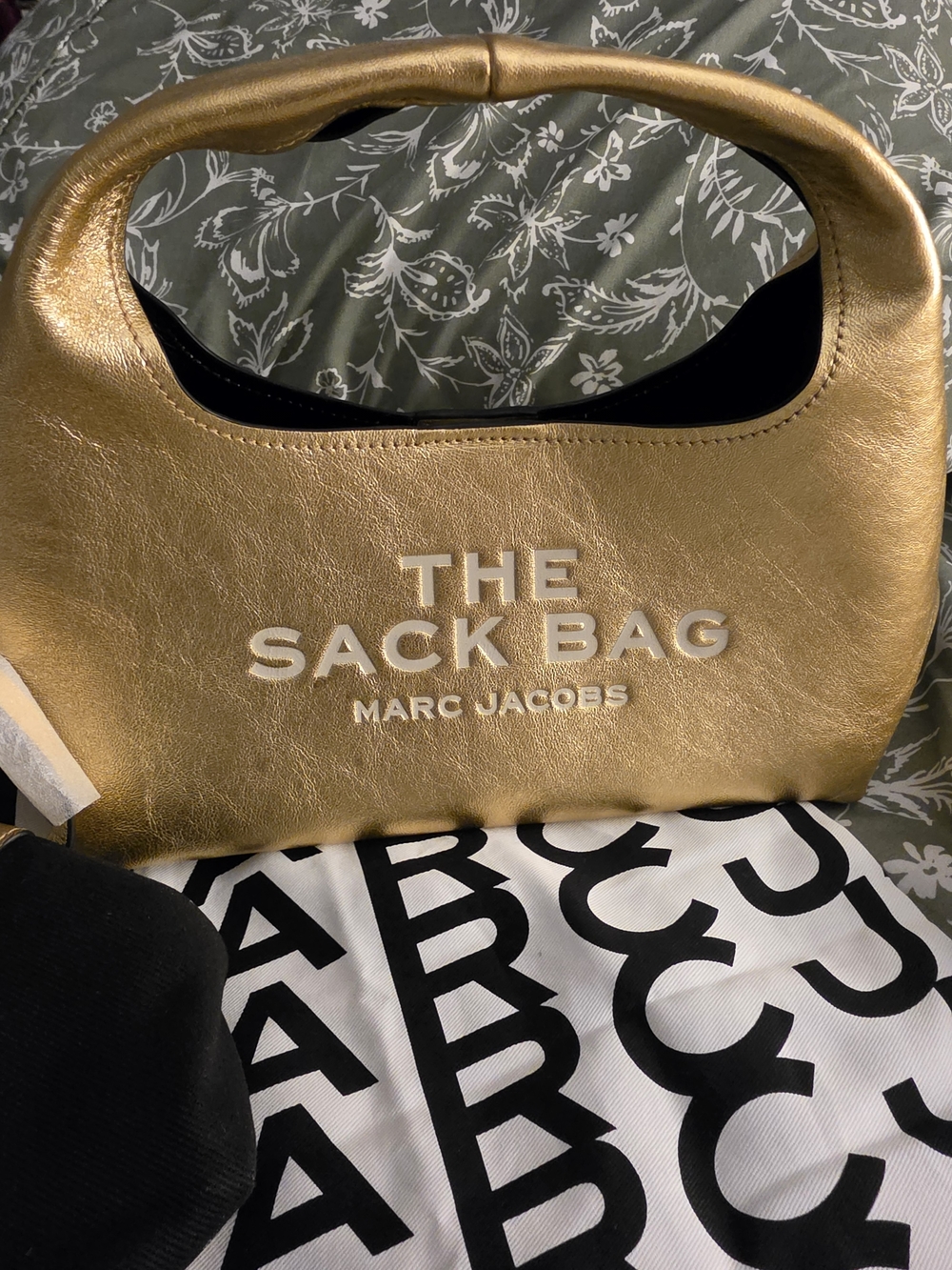 Marc Jacobs Metallic Gold The Sack Bag Shoulder Bag
